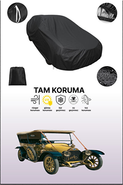 dokaca غطاء سيارة أسود متوافق مع فيات 12-15 حصان/زيرو 1912 - 1915، غطاء واقي،...