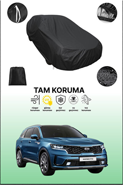 dokaca غطاء سيارة متوافق مع كيا سورينتو 1 باللون الأسود، غطاء واقي، غطاء سيارة
