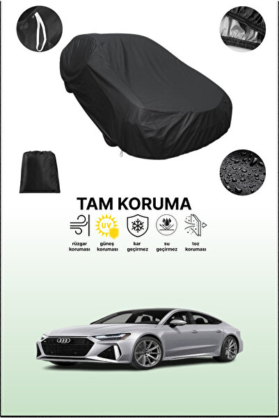 dokaca غطاء سيارة متوافق مع أودي آر إس 7 سبورت باك 2019 - 2021، غطاء واقي، غطاء سيارة أسود