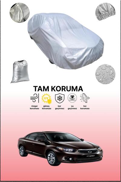 dokaca Gray Renault Samsung Sm3 2 Compatible Car Cover, Car Tarpaulin, Protec...