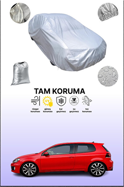 dokaca غطاء سيارة رمادي متوافق مع فولكس فاجن جولف VI ثلاثي الأبواب 2008 - 201...