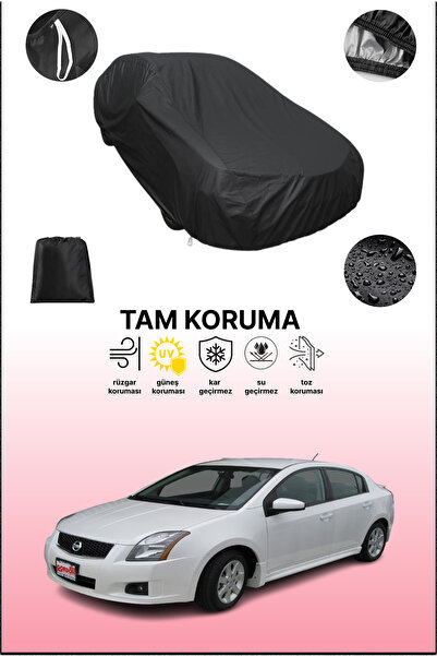 dokaca غطاء سيارة أسود متوافق مع نيسان سنترا، غطاء واقي، غطاء سيارة
