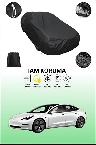 dokaca غطاء سيارة أسود متوافق مع تسلا موديل 3، غطاء واقي، غطاء سيارة