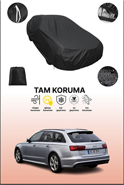 dokaca غطاء سيارة متوافق مع أودي A6 أفانت 2014 - 2018 باللون الأسود، غطاء واق...