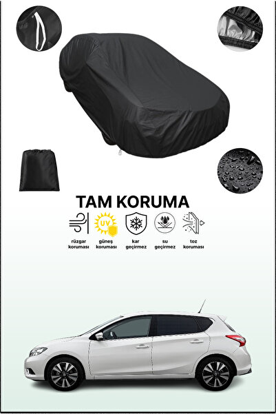 dokaca Black Nissan Pulsar Compatible Car Cover, Protective Cover, Auto Tarpa...