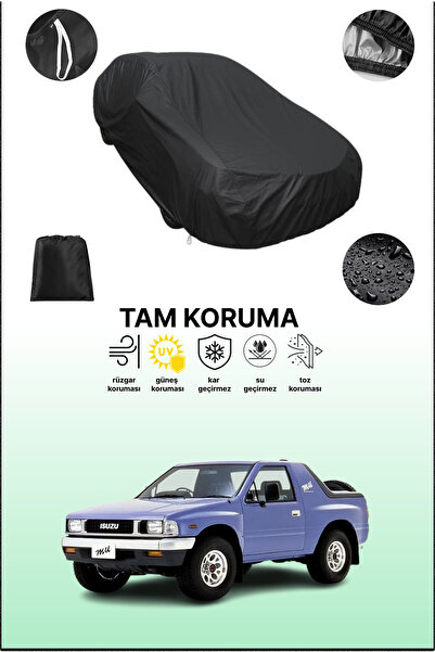 dokaca غطاء سيارة أسود متوافق مع إيسوزو، غطاء واقي، غطاء سيارة