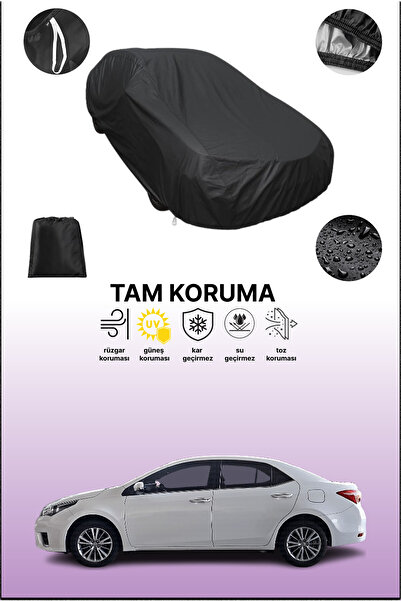 dokaca غطاء سيارة متوافق مع تويوتا كورولا الأوروبية 2016 - 2019، لون أسود، غط...