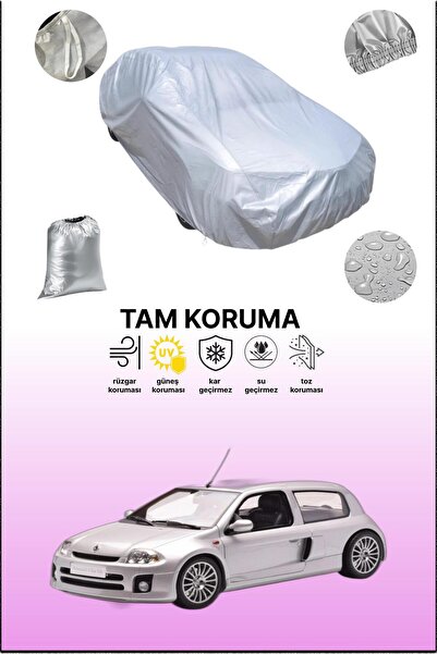 dokaca غطاء سيارة رمادي متوافق مع رينو كليو سبورت، غطاء سيارة، غطاء واقي