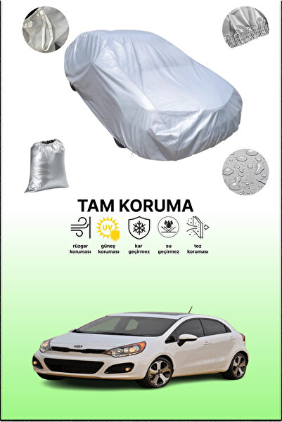 dokaca غطاء سيارة رمادي متوافق مع سيارة كيا ريو 3 هاتشباك، غطاء سيارة، غطاء ح...