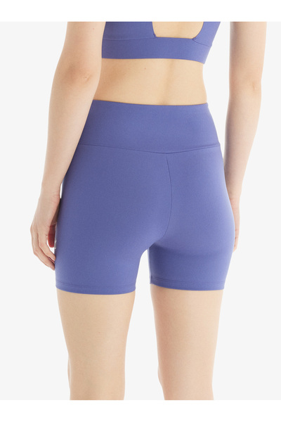 Blackspade Women's High Waist Gathering Effect Matte Biker Leggings Cycling Leggings 70593 - Blue