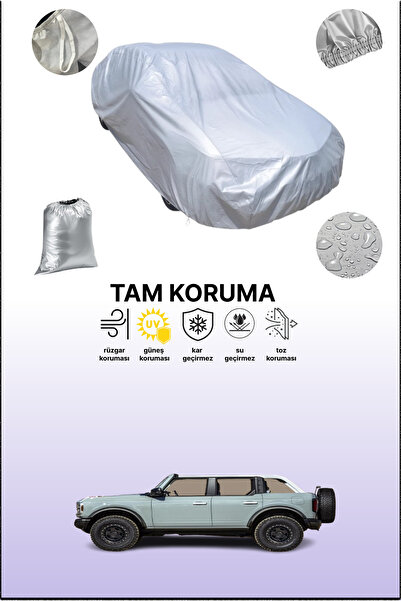 dokaca غطاء سيارة رمادي متوافق مع فورد برونكو 6 بأربعة أبواب، غطاء سيارة، غطاء واقي