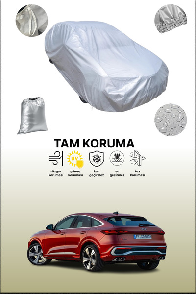 dokaca غطاء سيارة رمادي متوافق مع أودي SQ5 2 سبورت باك، غطاء سيارة، غطاء واقي