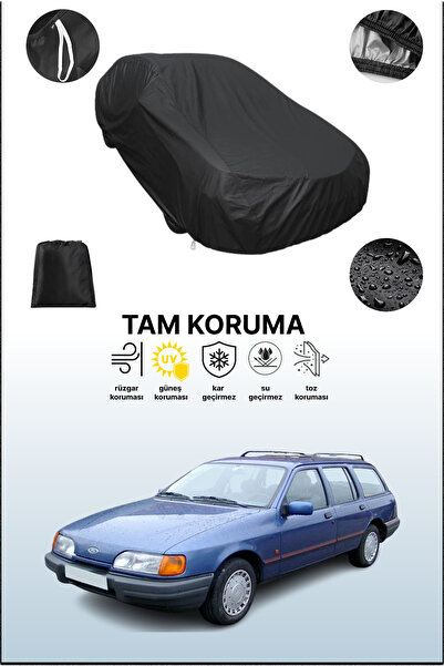 dokaca غطاء سيارة متوافق مع سيارة فورد سييرا تورنييه 2 باللون الأسود، غطاء وا...