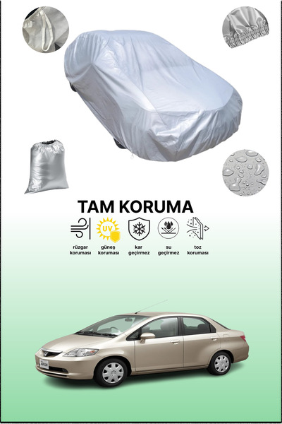 dokaca غطاء سيارة رمادي متوافق مع هوندا فيت أريا، غطاء سيارة، غطاء واقي