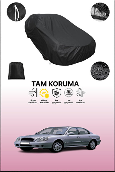 dokaca غطاء سيارة متوافق مع هيونداي سوناتا 2001 - 2004 باللون الأسود، غطاء وا...