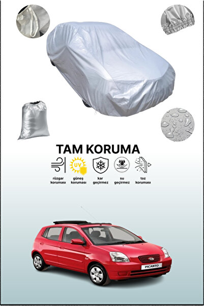 dokaca غطاء سيارة رمادي متوافق مع كيا بيكانتو 2004 - 2007، غطاء سيارة، غطاء واقي