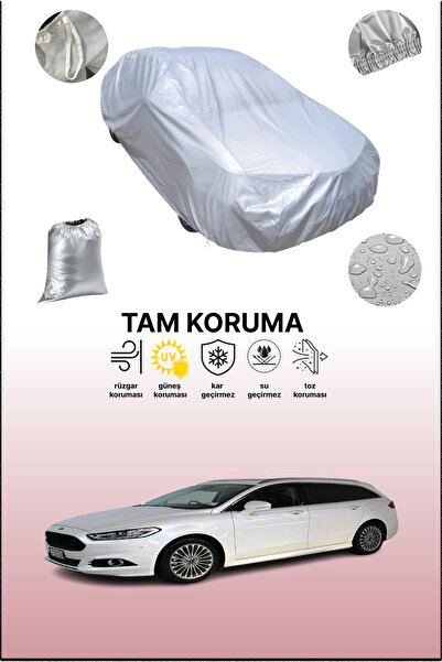dokaca غطاء سيارة رمادي متوافق مع فورد مونديو واجن 2015 - 2021، غطاء سيارة، غ...