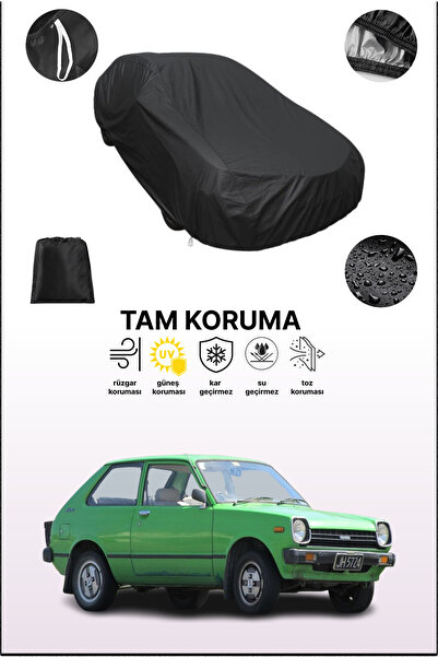 dokaca غطاء سيارة متوافق مع تويوتا ستارلت 2 باللون الأسود، غطاء واقي، غطاء سيارة