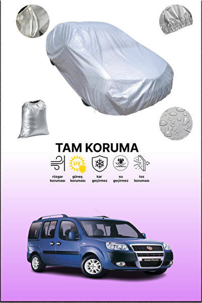 dokaca غطاء سيارة رمادي متوافق مع فيات دوبلو 2005 - 2010، غطاء سيارة، غطاء واقي