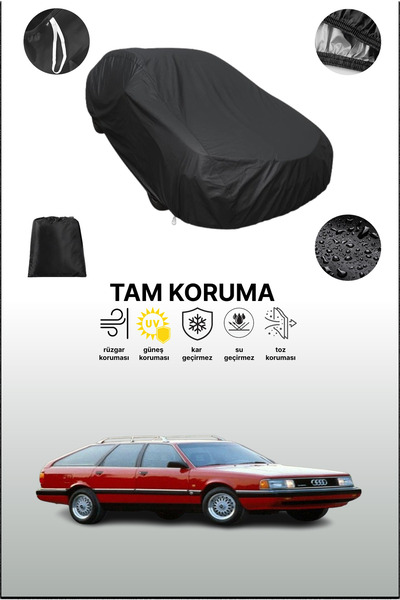 dokaca غطاء سيارة متوافق مع أودي 200 أفانت 1985 - 1991، أسود اللون، غطاء واقي...