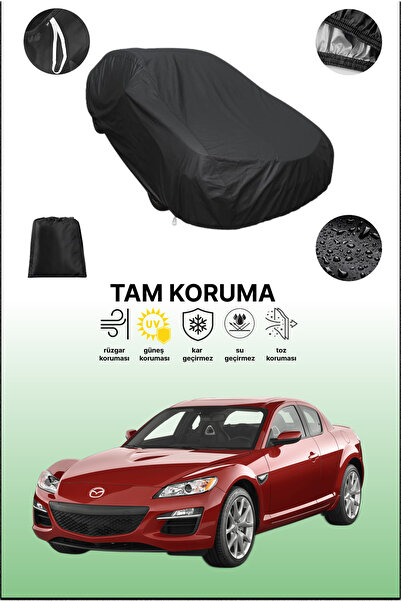 dokaca غطاء سيارة متوافق مع مازدا Rx-8 باللون الأسود، غطاء واقي، غطاء سيارة