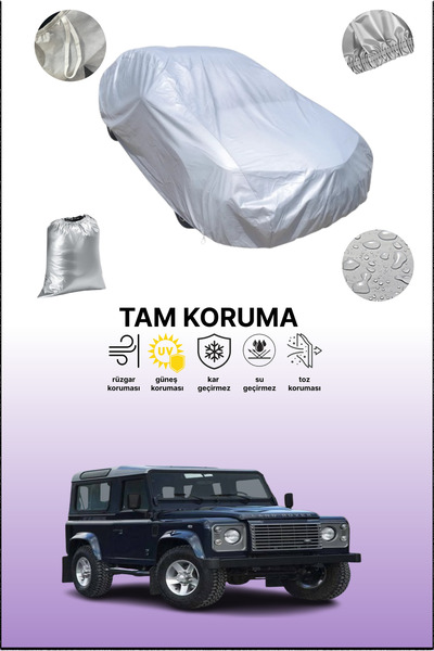 dokaca غطاء سيارة رمادي متوافق مع لاند روفر ديفندر 90 2012 - 2016، غطاء سيارة...