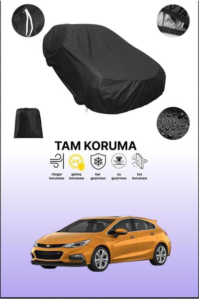 dokaca غطاء سيارة متوافق مع شيفروليه كروز هاتشباك باللون الأسود، غطاء واقي، غ...