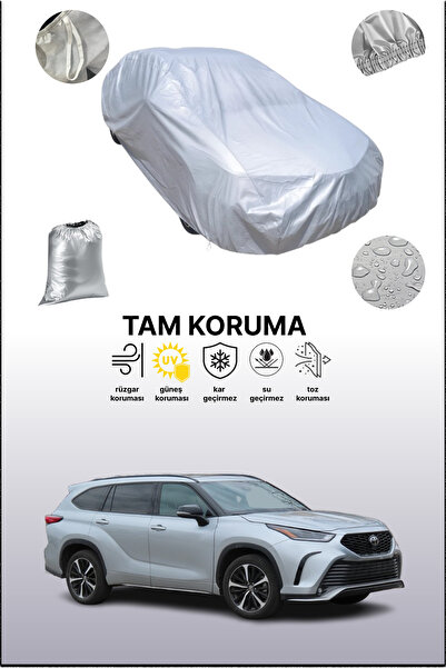 dokaca غطاء سيارة تويوتا هايلاندر 4 رمادي اللون، متوافق مع السيارات، غطاء واق...