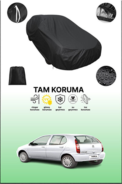 dokaca غطاء سيارة أسود متوافق مع تاتا إنديجو، غطاء واقي، غطاء سيارة