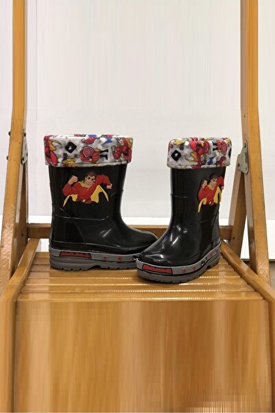 Walked İçi Polarlı Kaliteli Erkek Kız Çocuk Su Soğuk Geçirmez Gezer Yağmur Çizme Bot