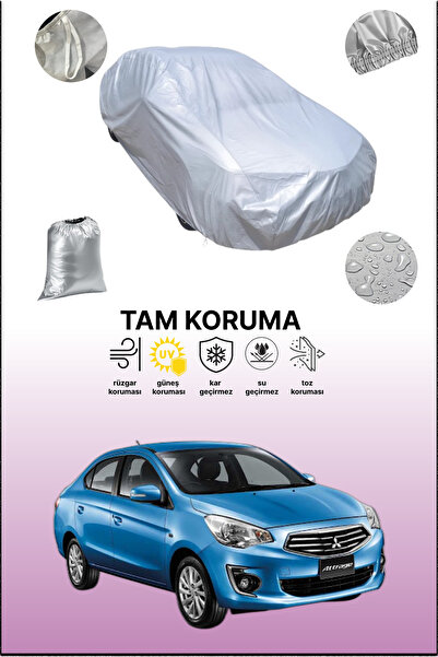 dokaca غطاء سيارة رمادي متوافق مع ميتسوبيشي أتراج، غطاء سيارة، غطاء واقي