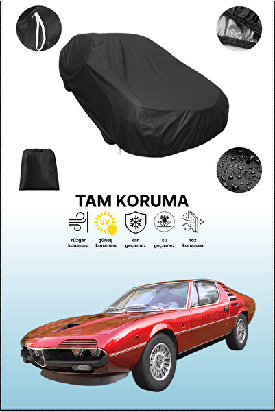 dokaca غطاء سيارة متوافق مع سيارة ألفا روميو مونتريال 1970 - 1977 باللون الأس...