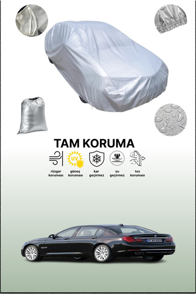 dokaca غطاء سيارة رمادي متوافق مع بي إم دبليو الفئة السابعة (F01/02) فيس ليفت 2012 - 2016، غطاء سيارة، غطاء واقي