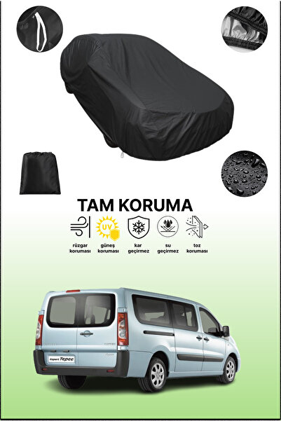 dokaca غطاء سيارة متوافق مع بيجو تيبي إكسبرت 2007 - 2021، غطاء واقي، غطاء سيارة أسود