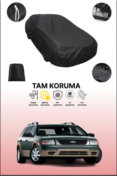 dokaca غطاء سيارة متوافق مع فورد فريستايل 2004 - 2007 باللون الأسود، غطاء واقي، غطاء سيارة
