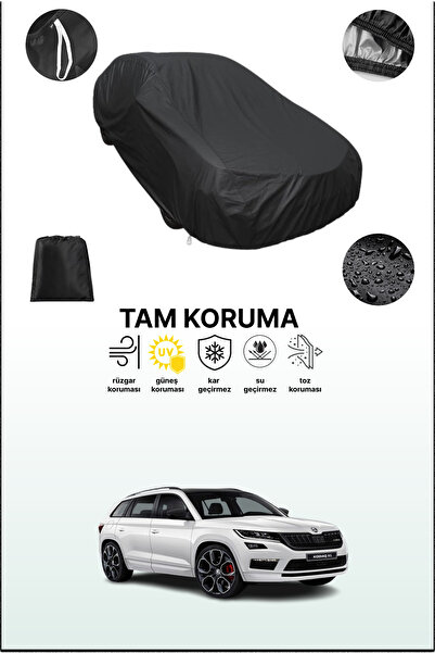 dokaca غطاء سيارة متوافق مع سيارة سكودا كودياك آر إس 2018 - 2021 باللون الأسو...