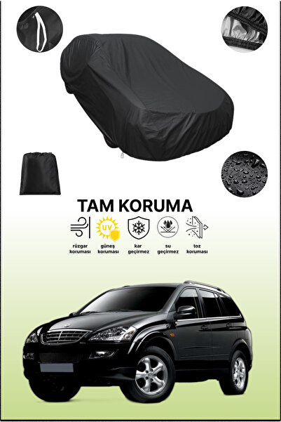 dokaca غطاء سيارة أسود متوافق مع سيارة سانغ يونغ كايرون، غطاء واقي، غطاء سيارة