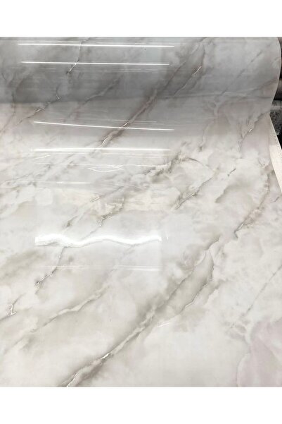 egeceyiz home Mermer Desenli Kalın PVC 1,2 mm 142/A Masa Örtüsü Masa Koruyucu