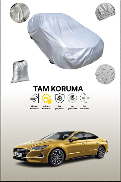 dokaca غطاء سيارة رمادي متوافق مع هيونداي سوناتا 2019 - 2021، غطاء سيارة، غطا...