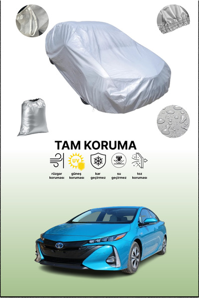 dokaca غطاء سيارة رمادي متوافق مع تويوتا بريوس برايم 2016 - 2021، غطاء سيارة،...