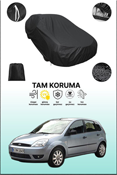 dokaca غطاء سيارة متوافق مع سيارة فورد فييستا 5 باللون الأسود، غطاء حماية، غط...