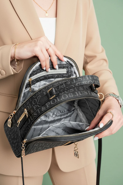 POLO CLUB Dámská kabelka s nastavitelným dlouhým popruhem přes rameno a do ruky (24x19 cm)