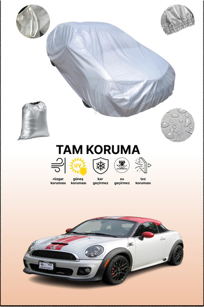 dokaca غطاء سيارة رمادي ميني كوبر رودستر 2011 - 2015 متوافق مع غطاء السيارة، ...