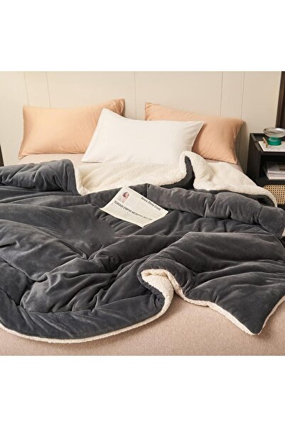 Mulberry بطانية شيربا بولار مزدوجة الجوانب مقاس 220x240 سم