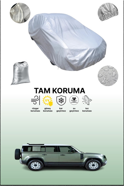 dokaca غطاء سيارة رمادي متوافق مع لاند روفر ديفندر 110، غطاء سيارة، غطاء واقي