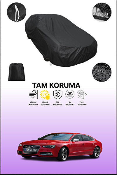 dokaca غطاء سيارة أسود متوافق مع أودي S5 سبورت باك، غطاء واقي، غطاء سيارة