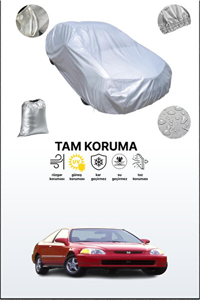 dokaca غطاء سيارة رمادي متوافق مع هوندا سيفيك 6 كوبيه، غطاء سيارة، غطاء واقي