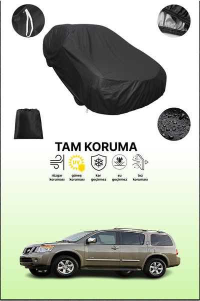 dokaca غطاء سيارة متوافق مع نيسان أرمادا 2008 - 2016، لون أسود، غطاء واقي، غط...