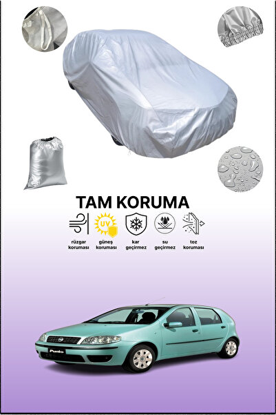 dokaca غطاء سيارة رمادي متوافق مع فيات بونتو 5 أبواب 2003 - 2005، غطاء سيارة،...