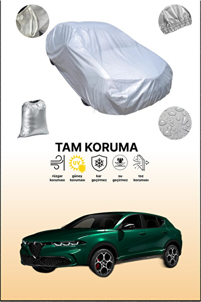 dokaca غطاء سيارة رمادي متوافق مع ألفا روميو تونال، غطاء سيارة، غطاء واقي